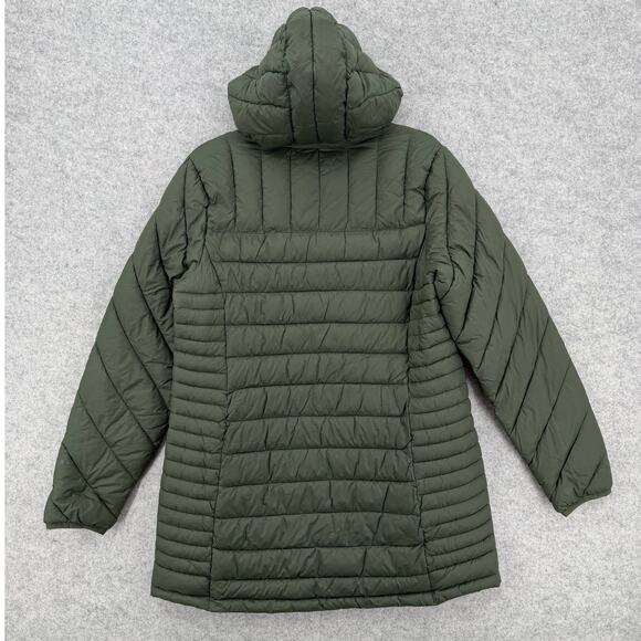NWT Lands' End Packable Long Puffer Parka Jacket Olive Green Size LARGE - Picture 6 of 15